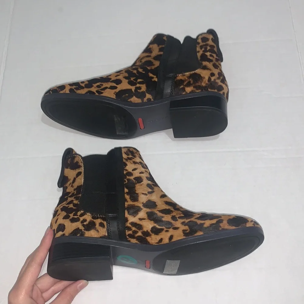 Rockport | Animal Fur Cheetah Print Booties Size 8 NEW - Picture 7 of 16